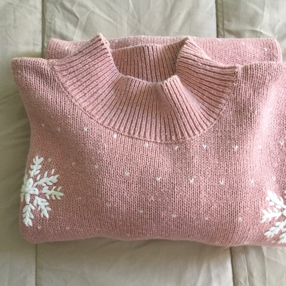 Women’s Tunic Snowflake Pullover Sweater Size Large - Picture 4 of 12